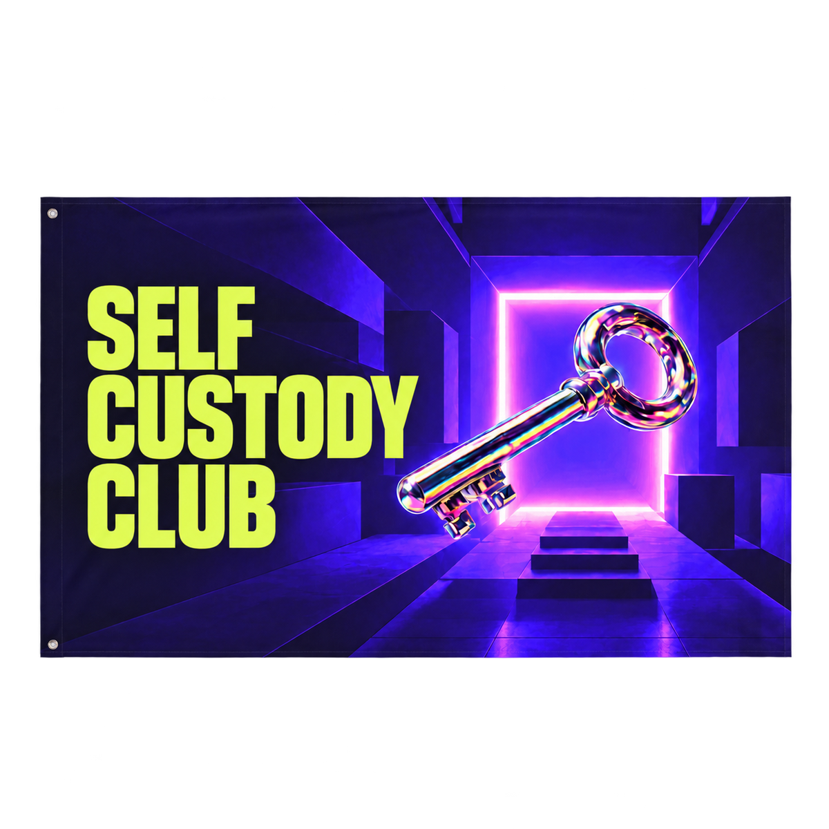 Self Custody Club Banner isolated on a transparent background