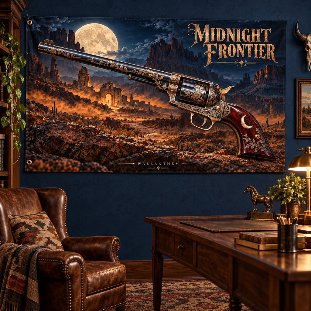 Midnight Frontier Banner — lifestyle view