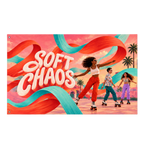 Soft Chaos Banner isolated on a transparent background