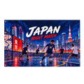Japan / Night Match Banner isolated on a transparent background