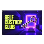 Self Custody Club Banner isolated on a transparent background