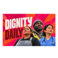 Dignity Daily Banner isolated on a transparent background