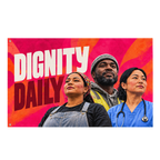 Dignity Daily Banner isolated on a transparent background