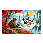 Side Quest Society Banner isolated on a transparent background