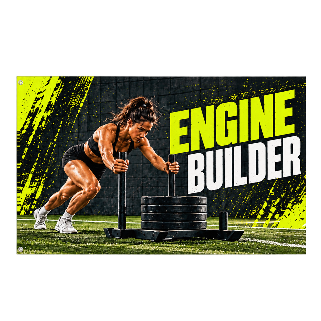 Engine Builder Banner isolated on a transparent background