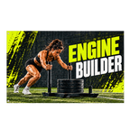 Engine Builder Banner isolated on a transparent background